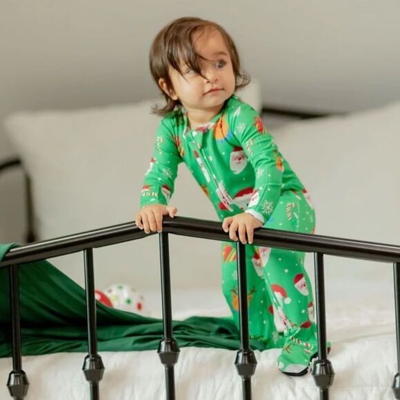 Pure Bambinos‎ The one with Santa Romper Green NWT in packaging - Picture 3 of 5